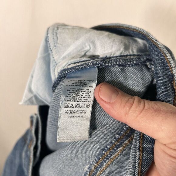 LOFT Skinny Jeans Women's 12 Medium Wash Blue Denim Ankle Cotton Blend 33x26.5 - Picture 9 of 10